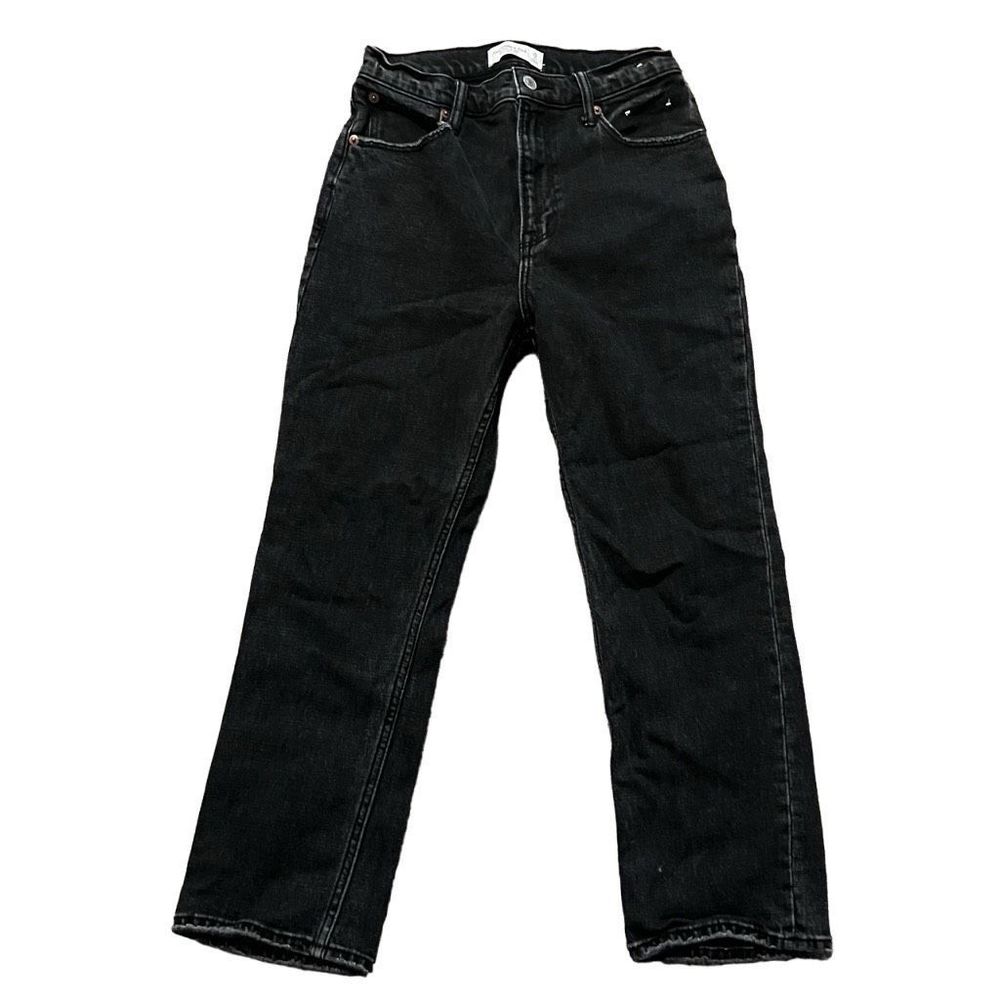 Abercrombie & Fitch Ankle Straight Ultra High Rise Jeans